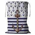 thumbnail image 1 of PKQWTM Nautical Marine Anchor Knots Yacht Square Storage Basket Laundry Bag with Drawstring Size 18x24 Inch, 1 of 3