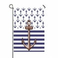 thumbnail image 1 of PKQWTM Nautical Marine Anchor Knots Yacht Square Yard Decor Home Garden Flag Size 12x18 Inches, 1 of 1