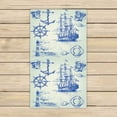 thumbnail image 1 of PKQWTM Nautical Set Microfiber Bath Towels Bathroom Body Shower Towel Size 16x28 Inches, 1 of 1