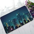 thumbnail image 1 of PKQWTM Night City Home Decor Floor Mat Area Rug Doormat Size 18x30 Inches, 1 of 1