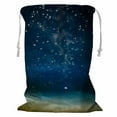 thumbnail image 1 of PKQWTM Night Moon In Big Space And Star Storage Basket Laundry Bag with Drawstring Size 24x32 Inch, 1 of 3