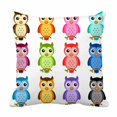 thumbnail image 1 of PKQWTM Night Owls Bed Decor Pillow Cases Zippered Cushion Cover Size 18x18 Inches, 1 of 1