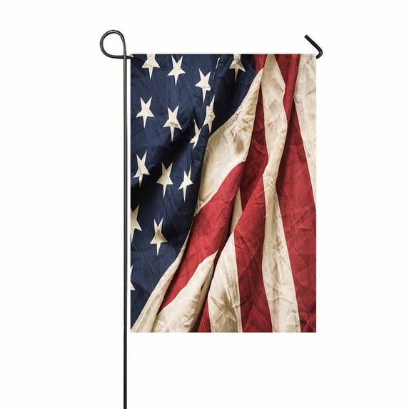 PKQWTM Old American Flag Memorial Day 4Th July Dependence Day Yard Decor Home Garden Flag Size 28x40 Inches