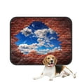 thumbnail image 1 of PKQWTM Old Grunge Brick Wall White Clouds Blue Sky Pet Dog Cat Bed Pee Pads Mat Cushion Potty Dogsblankets Crate Bed Kennel 28x36 inch, 1 of 3