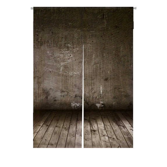 PKQWTM Old Grunge Interior Door Curtain Window Cover Home Decor Hanging Curtain Size 85x120 CM