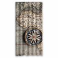 thumbnail image 1 of PKQWTM Old On Vintage Retro Map WaterProof Polyester Fabric Shower Curtain Size 36x72 Inches, 1 of 1