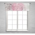 thumbnail image 1 of PKQWTM Old Room Brick Wall Graffiti Heart Valentines Day Window Curtain Valance Rod Pocket 54x18 inch, 1 of 1