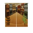 thumbnail image 1 of PKQWTM Old Western Town Door Curtain Window Cover Home Decor Hanging Curtain Size 85x90 CM, 1 of 1