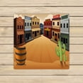 thumbnail image 1 of PKQWTM Old Western Town Microfiber Bath Towels Bathroom Body Shower Towel Size 13x13 Inches, 1 of 1