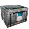 thumbnail image 1 of PKQWTM Old grey cedar barn doors Storage Bag Clear Window Storage Bins Boxes Large Capacity Foldable Stackable Organizer With Steel Metal Frame For Bedding,Clothes,Closets, Bedrooms, 1 of 3