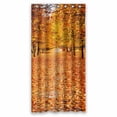 thumbnail image 1 of PKQWTM Orange Autumn Alley WaterProof Polyester Fabric Shower Curtain Size 36x72 Inches, 1 of 1