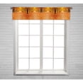 thumbnail image 1 of PKQWTM Orange Autumn Alley Window Curtain Valance Rod Pocket 54x12 inch, 1 of 1