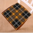 thumbnail image 1 of PKQWTM Orange Black Tartan With White Stripes Chair Pads Chair Mat Seat Cushion Chair Cushion Floor Cushion Size 18x18 inches, 1 of 1