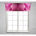 thumbnail image 1 of PKQWTM Orchid Flower Border Design Window Curtain Valance Rod Pocket 54x18 inch, 1 of 1