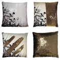 thumbnail image 1 of PKQWTM Organic frame Reversible Mermaid Cushion Cover Home Decor Sequin Pillow Case Size 16x16 inches, 1 of 2