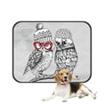 thumbnail image 1 of PKQWTM Owls on a Tree Branch Home Decor Pet Dog Cat Bed Pee Pads Mat Cushion Potty Dogsblankets Crate Bed Kennel 36x48 inch, 1 of 3