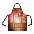 thumbnail image 1 of PKQWTM Palace Balcony Unisex Adjustable Bib Apron with Pockets for Commercial Restaurant and Home Kitchen Use, 1 of 2