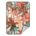 thumbnail image 1 of PKQWTM Palm Trees Blanket Crystal Velvet Throw Bed Blanket 58x80 inches, 1 of 1