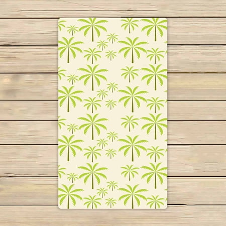 PKQWTM Palm trees pattern Microfiber Bath Towels Bathroom Body Shower Towel Size 16x28 Inches