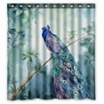 thumbnail image 1 of PKQWTM Paradise Garden With The Peacock WaterProof Polyester Fabric Shower Curtain Size 66x72 Inches, 1 of 1