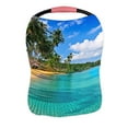 thumbnail image 1 of PKQWTM Paradise Sea Water Summer Hotel House Tropical Beach Nursing Cover Baby Breastfeeding Infant Feeding Cover Baby Car Seat Cover, 1 of 2