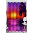 thumbnail image 1 of PKQWTM Paradise Seascape At Sunset Practical heat insulation Shading Window Curtain Size 52(W) x 84(H) inches (One Piece), 1 of 1