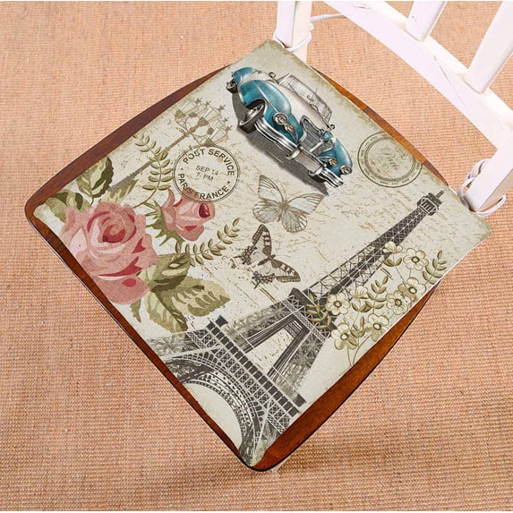 PKQWTM Paris Chair Pads Chair Mat Seat Cushion Chair Cushion Floor Cushion Size 18x18 inches
