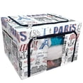 thumbnail image 1 of PKQWTM Paris Doodles Storage Bag Clear Window Storage Bins Boxes Large Capacity Foldable Stackable Organizer With Steel Metal Frame For Bedding,Clothes,Closets, Bedrooms, 1 of 3