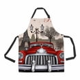 thumbnail image 1 of PKQWTM Paris retro Unisex Adjustable Bib Apron with Pockets for Commercial Restaurant and Home Kitchen Use, 1 of 2