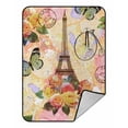 thumbnail image 1 of PKQWTM Paris travel Blanket Crystal Velvet Throw Bed Blanket 58x80 inches, 1 of 1