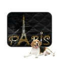 thumbnail image 1 of PKQWTM Paris with Eiffel tower Pet Dog Cat Bed Pee Pads Mat Cushion Potty Dogs Blankets Crate Bed Kennel 20x24 inch, 1 of 3