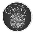 thumbnail image 1 of PKQWTM Pasta Word Spaghetti Snarl Drawn Chalkboard Round Beach Towel Beach Mats Shawl Blanket Yoga Mat with Tassels Beach Throw Towel, 1 of 1