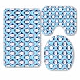 thumbnail image 1 of PKQWTM Penguin 3 Piece Bathroom Rugs Set Bath Rug Contour Mat and Toilet Lid Cover, 1 of 2