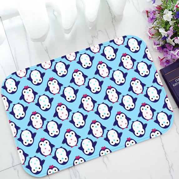PKQWTM Penguin Home Decor Floor Mat Area Rug Doormat Size 15.7x23.6 Inches