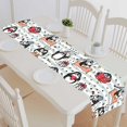 thumbnail image 1 of PKQWTM Penguins doodle Cute colorful Cotton and Linen Table Runner Kitchen Dining Room Supplies Size 14x72 Inch, 1 of 1