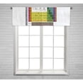 thumbnail image 1 of PKQWTM Periodic Table Elements Window Curtain Valance Rod Pocket 54x18 inch, 1 of 1