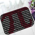 thumbnail image 1 of PKQWTM Pi Sign And Pi Numbers On Black Background Home Decor Floor Mat Area Rug Doormat Size 15.7x23.6 Inches, 1 of 1