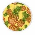 thumbnail image 1 of PKQWTM Pineapples Yellow Round Beach Towel Beach Mats Shawl Blanket Yoga Mat with Tassels Beach Throw Towel, 1 of 1
