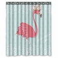 thumbnail image 1 of PKQWTM Pink Flamingo WaterProof Polyester Fabric Shower Curtain Size 60x72 Inches, 1 of 1