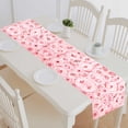 thumbnail image 1 of PKQWTM Pink Fresh Roses Cotton and Linen Table Runner Kitchen Dining Room Supplies Size 14x72 Inch, 1 of 1