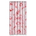 thumbnail image 1 of PKQWTM Pink Fresh Roses WaterProof Polyester Fabric Shower Curtain Size 36x72 Inches, 1 of 1