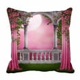 thumbnail image 1 of PKQWTM Pink Garden With Curtains And Roses Bed Decor Pillow Cases Zippered Cushion Cover Size 16x16 Inches, 1 of 1