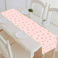 thumbnail image 1 of PKQWTM Pink Gold Hearts Cotton and Linen Table Runner Kitchen Dining Room Supplies Size 16x72 Inch, 1 of 1