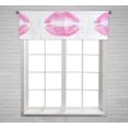 thumbnail image 1 of PKQWTM Pink kiss pure white background Window Curtain Valance Rod Pocket 54x18 inch, 1 of 1
