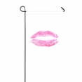 thumbnail image 1 of PKQWTM Pink kiss pure white background Yard Decor Home Garden Flag Size 12x18 Inches, 1 of 1
