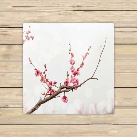 PKQWTM Plum Blossoms In Early Spring Microfiber Bath Towels Bathroom Body Shower Towel Size 13x13 Inches