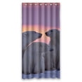 thumbnail image 1 of PKQWTM Polar Bear Family In Canadian Arctic Sunset WaterProof Polyester Fabric Shower Curtain Size 36x72 Inches, 1 of 1