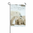 thumbnail image 1 of PKQWTM Polar bear cubs snow Yard Decor Home Garden Flag Size 12x18 Inches, 1 of 1