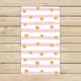 thumbnail image 1 of PKQWTM Polka Dot On Striped Microfiber Bath Towels Bathroom Body Shower Towel Size 16x28 Inches, 1 of 1