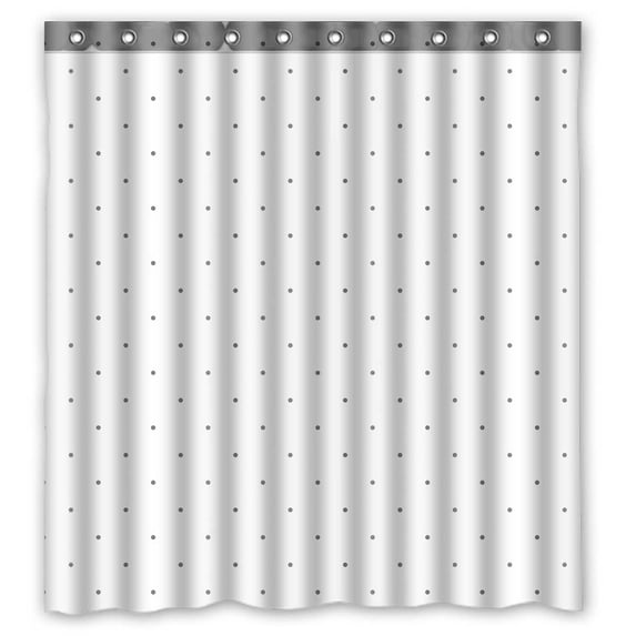 PKQWTM Polka Dot Warm Gray Just Drop To Swatches And Enjoy WaterProof Polyester Fabric Shower Curtain Size 66x72 Inches